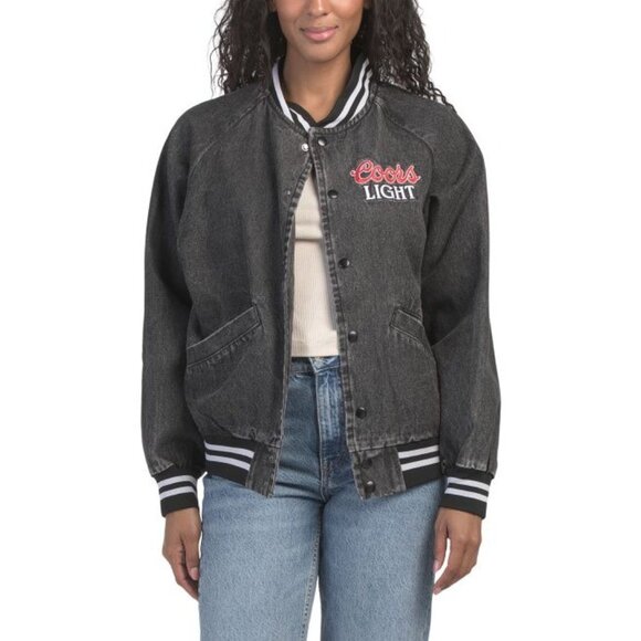 The Laundry Room Coors Light Official Stadium Denim Jacket Small New with tag - Picture 2 of 3